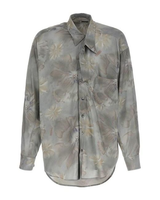 Camicia 'Pale Twisted' di Magliano in Gray da Uomo