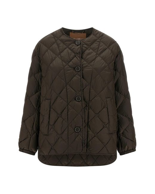 Max Mara Black 'mtcsoftd' Down Jacket