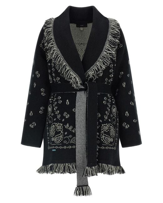 Alanui Black 'bandana' Cardigan