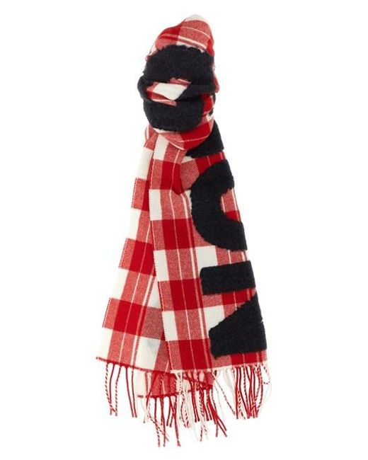 Sciarpa 'Checkered Logo' di J.W. Anderson da Uomo