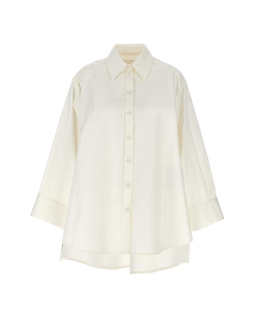 Jil Sander White Cut-out Armhole Shirt for men