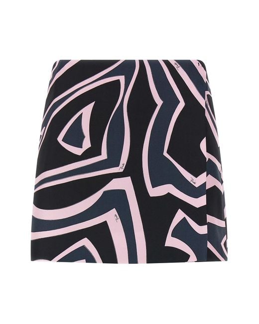 Emilio Pucci Blue Rock Mit Druck "Labirinto"