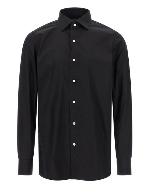 Finamore 1925 Black 'napoli' Shirt for men