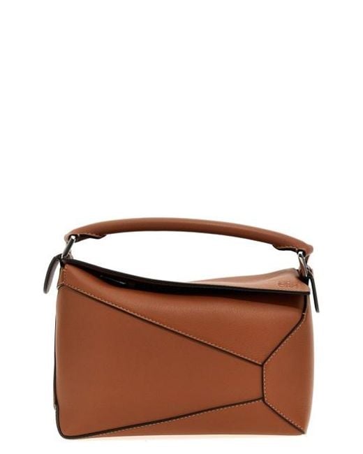 Borsa A Mano 'Small Puzzle' di Loewe in Brown