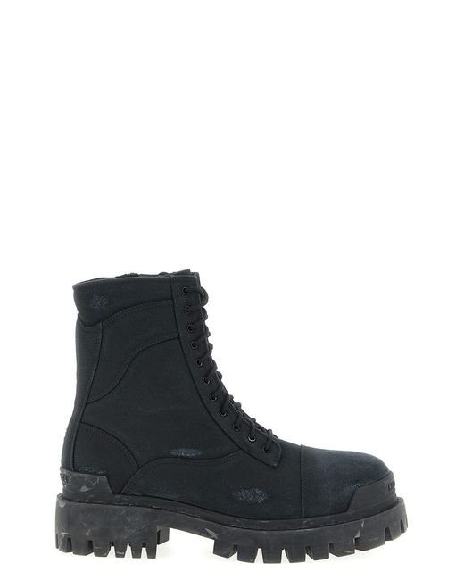 Balenciaga Black 'combat Strike' Boots for men
