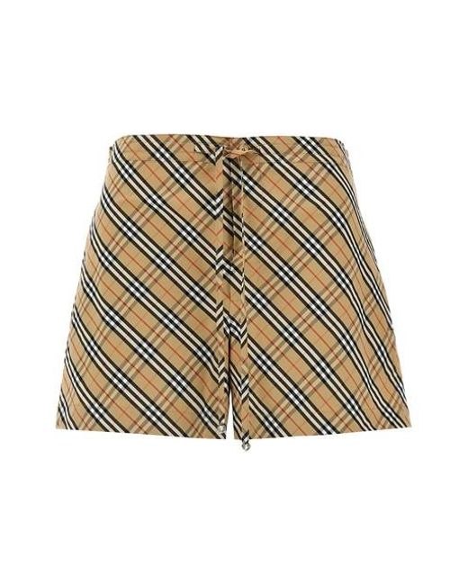 Burberry Natural 'Check' Shorts