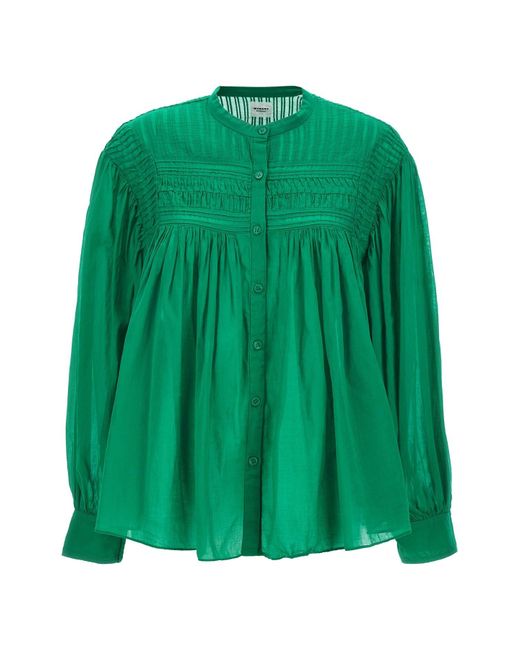 Isabel Marant Green Hemd "Plalia"