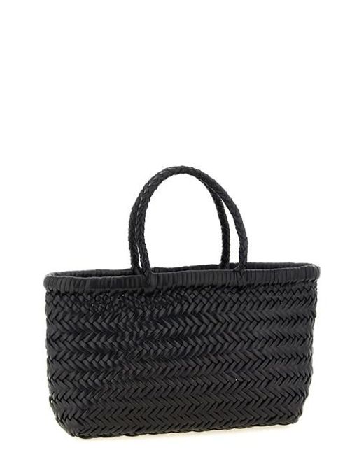 Borsa A Mano Flat Gora' Mini di Dragon Diffusion in Black