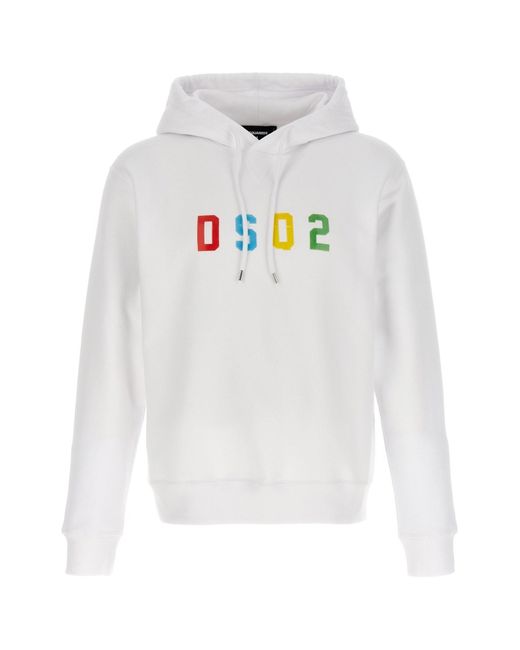 DSquared² White 'cool Fit' Hoodie for men