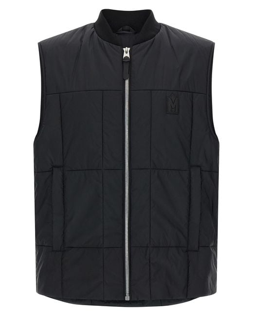 Mackage Black 'eren' Vest for men