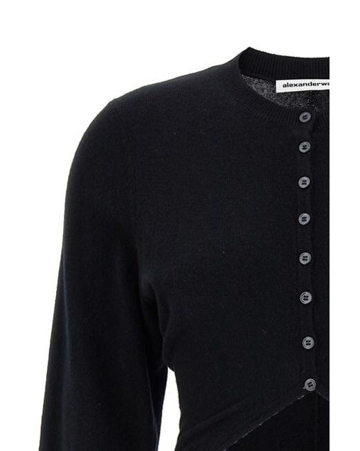 Cardigan 'LS' di T By Alexander Wang in Blue