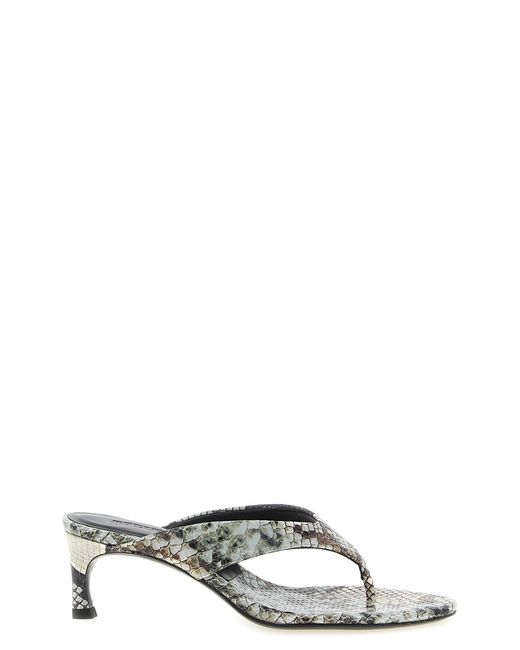 ROTATE BIRGER CHRISTENSEN Multicolor Snake Leather Mules
