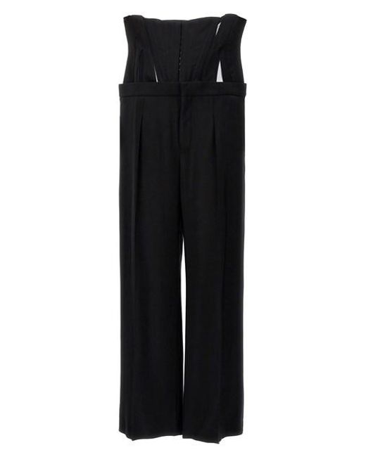 Pantalone 'Tailored Corset' di Mugler in Black