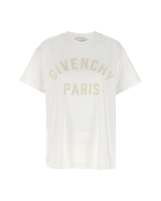 Givenchy White Paris' T-Shirt