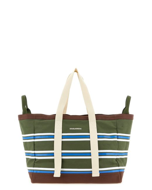 DSquared² White 'd2 College' Shopping Bag