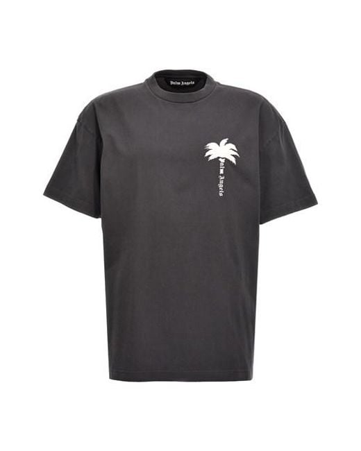 Palm Angels Black 'the Palm' T-shirt for men