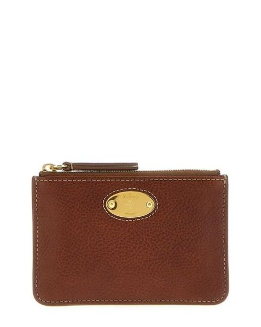 Portafoglio Plaque Small' di Mulberry in Brown