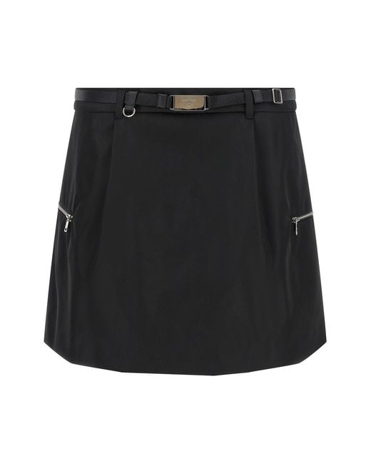 Prada Black Re-nylon Skirt