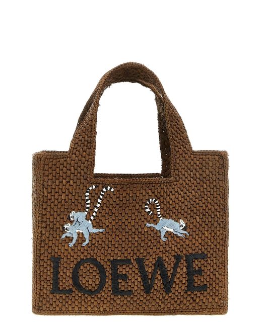 Loewe Brown Kleine Schopper-Tasche "Lemur"