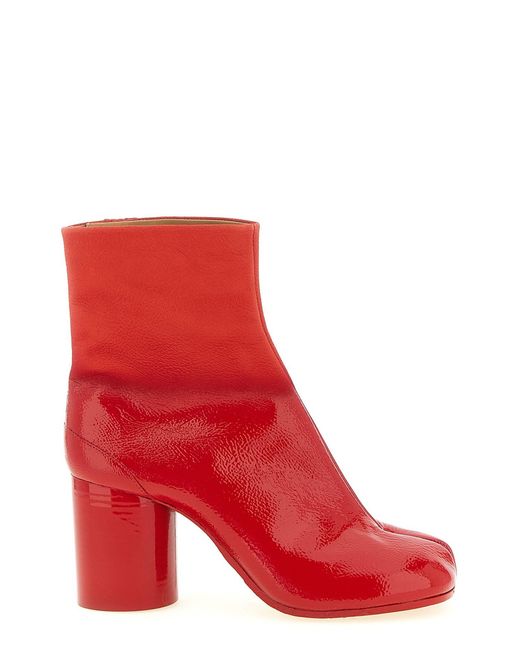 Maison Margiela Red 'tabi' Ankle Boots