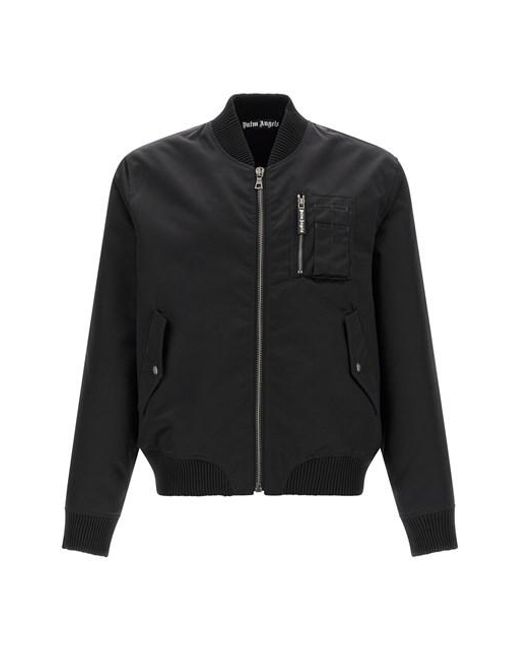 Palm Angels Black Jackets for men