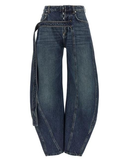 Jean Paul Gaultier Women's 'the Blue Denim Strap' Jeans