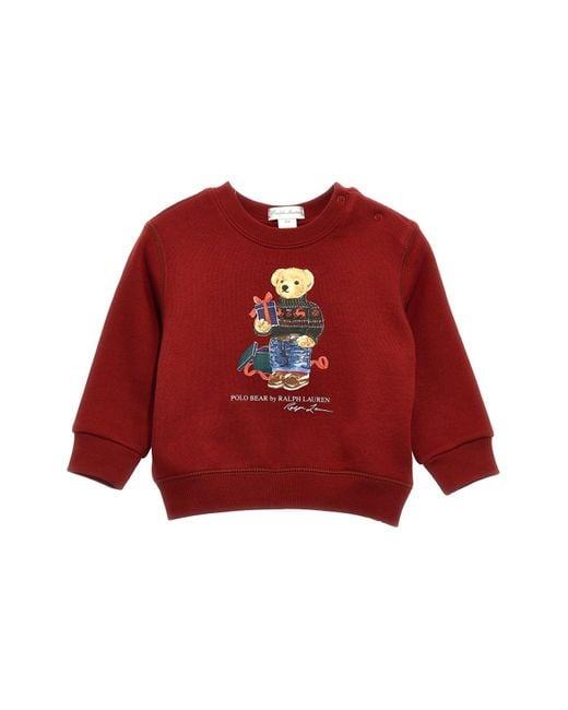 Polo Ralph Lauren Red 'bear' Sweatshirt for men
