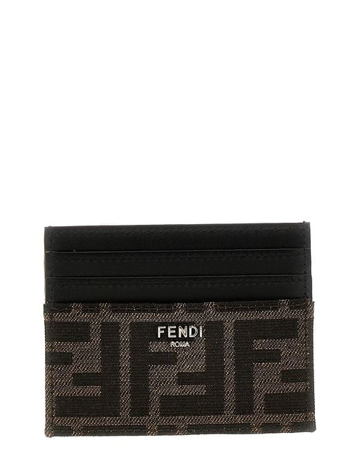 Fendi Ff Card Holder in Black für Herren