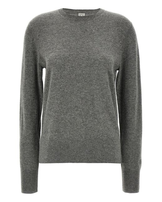 Totême Gray Cashmere Sweater
