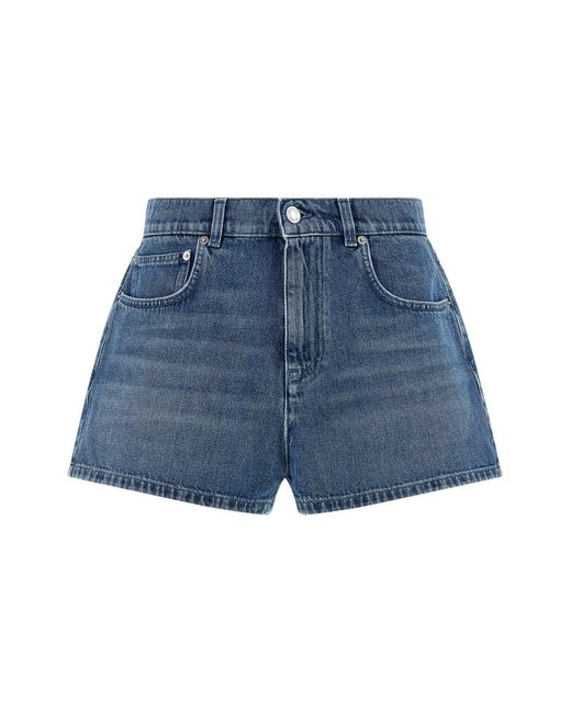 Moschino Blue 'heart' Shorts