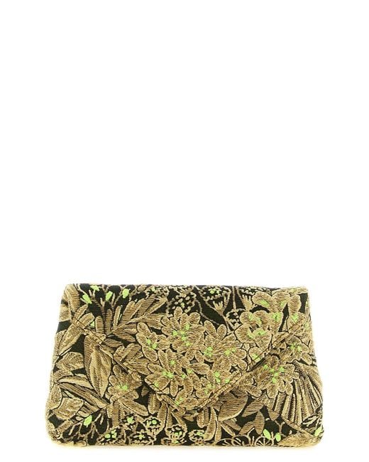 Dries Van Noten Metallic 'envelope' Clutch