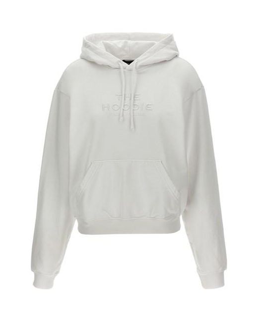Felpa con cappuccio 'The Hoodie' di Marc Jacobs in White