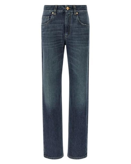 Jeans 'The Column' di Brunello Cucinelli in Blue