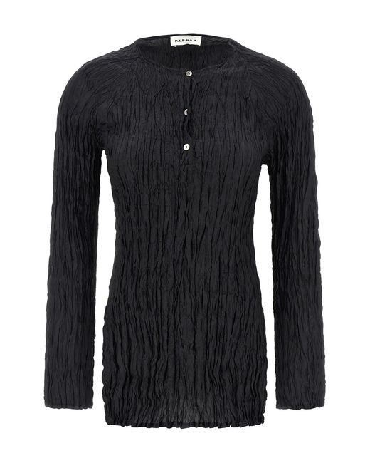 P.A.R.O.S.H. Black 'soph' Blouse