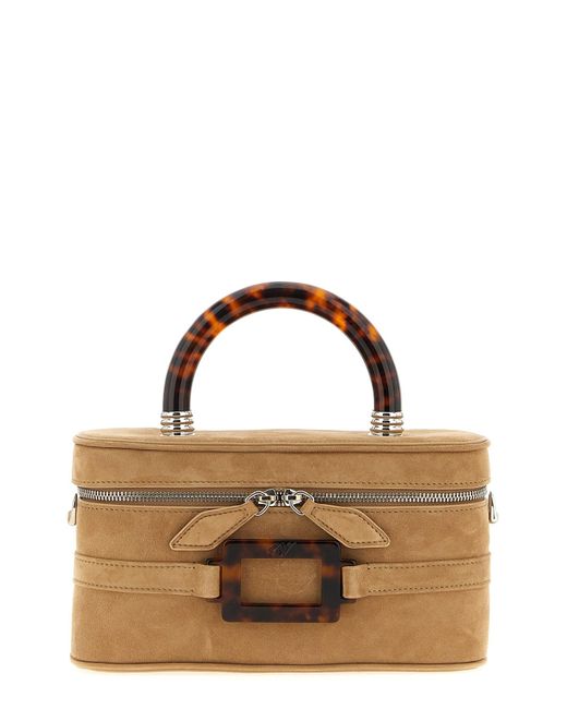 Roger Vivier Brown Mini-Handtasche "Belle Vivier Vanity"