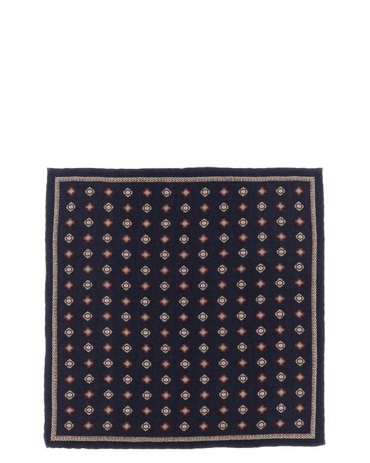Brunello Cucinelli Blue Double-face Pocket Clutch for men
