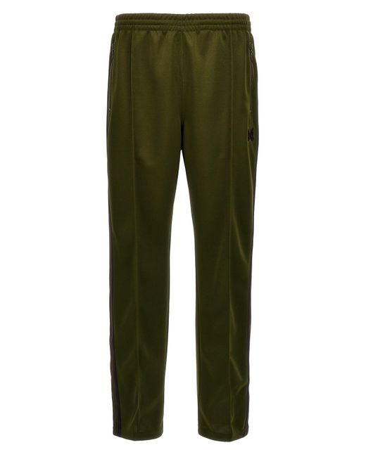 Needles Green Logo Embroidery joggers for men