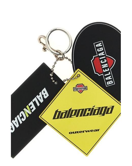 Portachiavi '3 Tags' di Balenciaga in Multicolor da Uomo