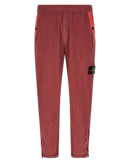 Stone Island Red '3100011' Joggers for men