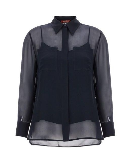 Camicia 'Orietta' di Max Mara in Blue