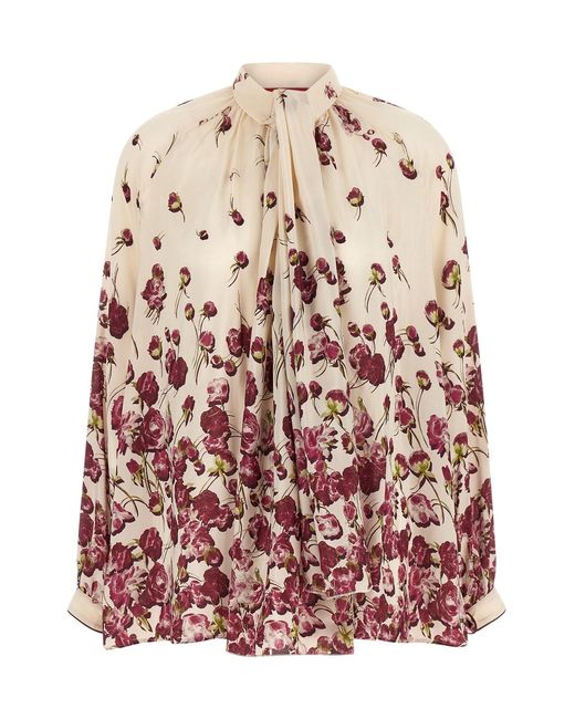 F.R.S For Restless Sleepers Pink Lavallière Blouse