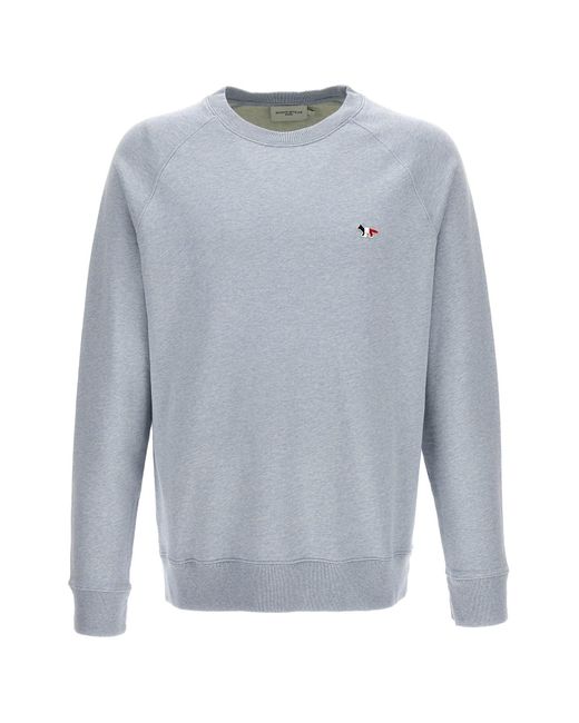 Maison Kitsuné Gray 'tricolor Fox' Sweatshirt for men