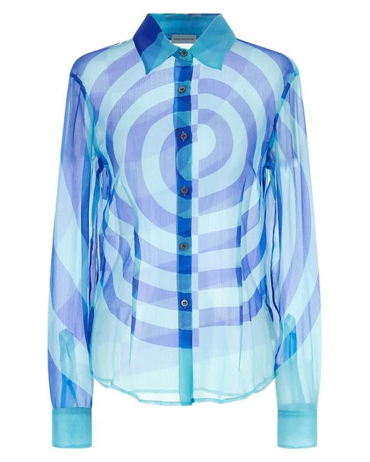 Dries Van Noten Blue 'Cloudy' Shirt