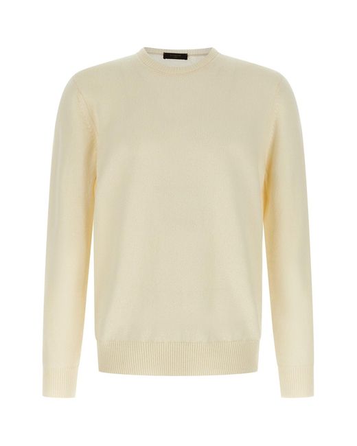 Zanone Pullover "Giro" in Natural für Herren