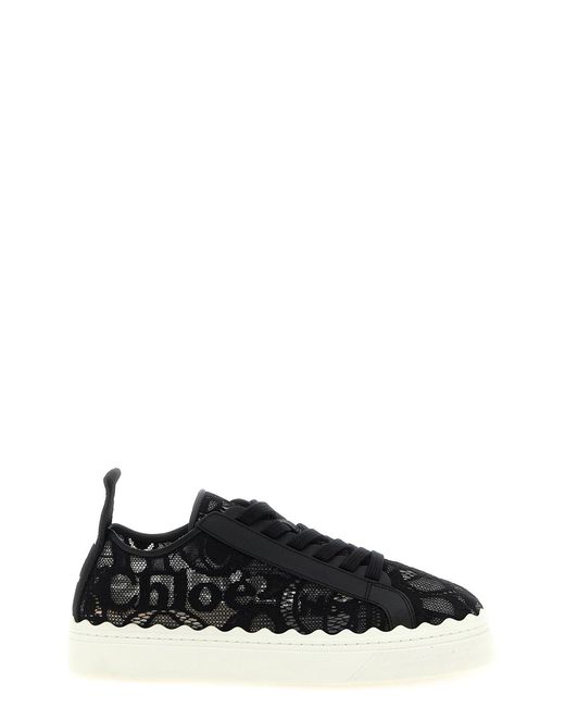 Chloé Black 'lauren' Lace Sneakers