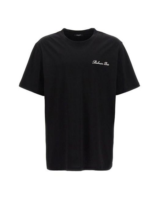 Balmain Black ' Signature' T-shirt for men