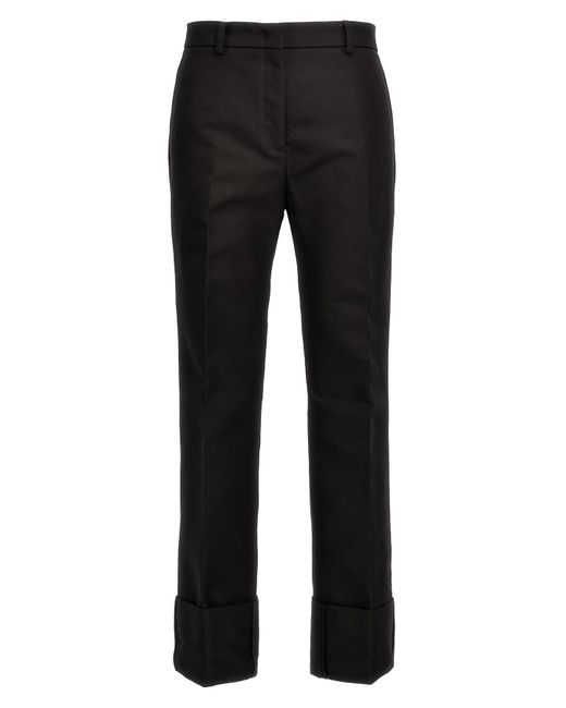 N°21 Black Maxi Turn-up Trousers