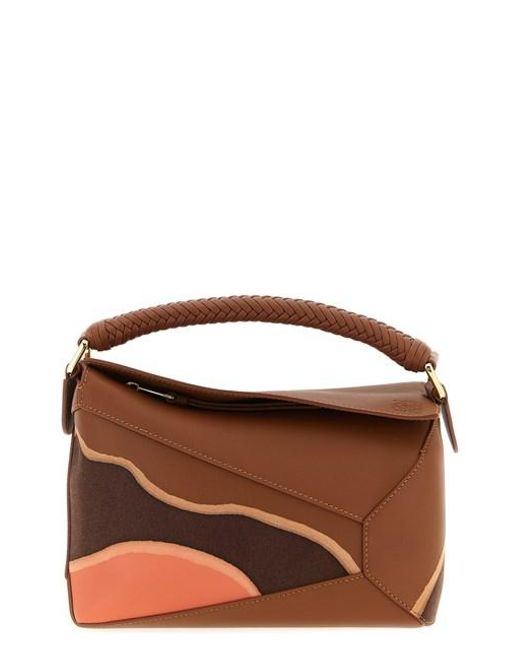 Loewe Brown 'Puzzle Edge' Small Handbag