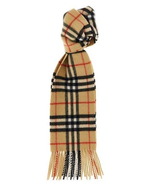 Cashmere Scarf Sciarpe-Uomo di Burberry in Metallic da Uomo
