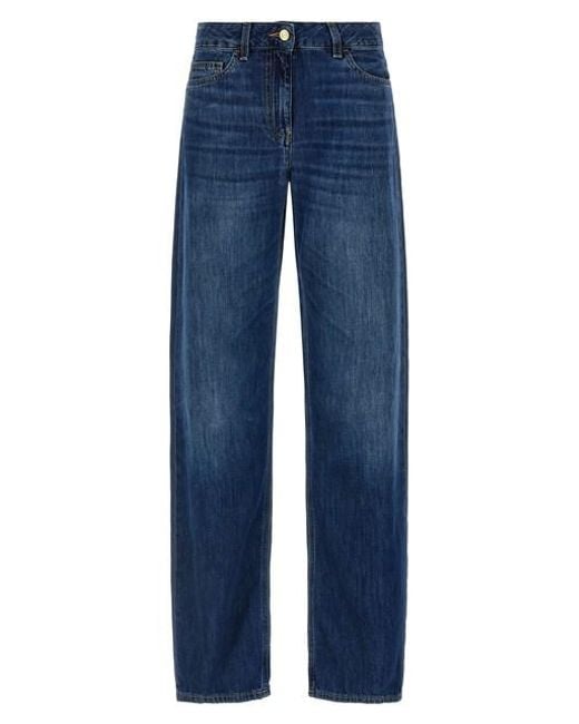 Elisabetta Franchi Blue Palazzo Jeans